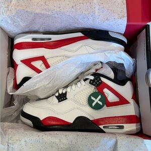 Men's Air Jordan 4 Retro 'Red Cement' NEW IN BOX